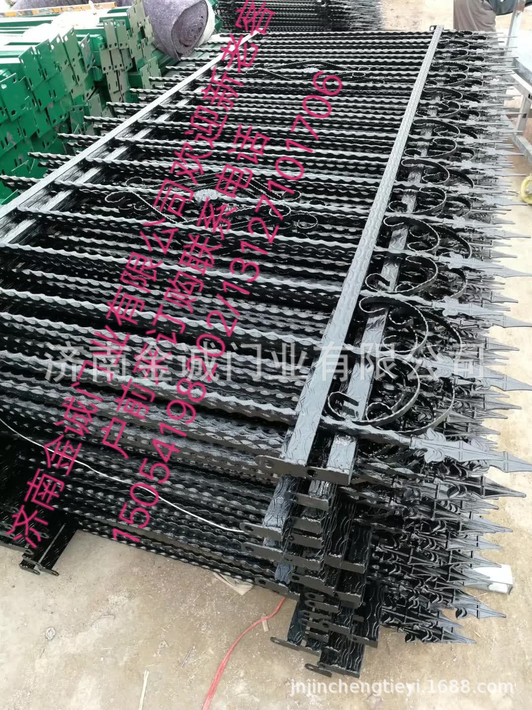 济南铁艺护栏加工、济南铁艺护栏大门、济南铁艺护栏大门加工