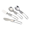 Folding street spoon stainless steel, handheld tableware, set, creative gift, wholesale