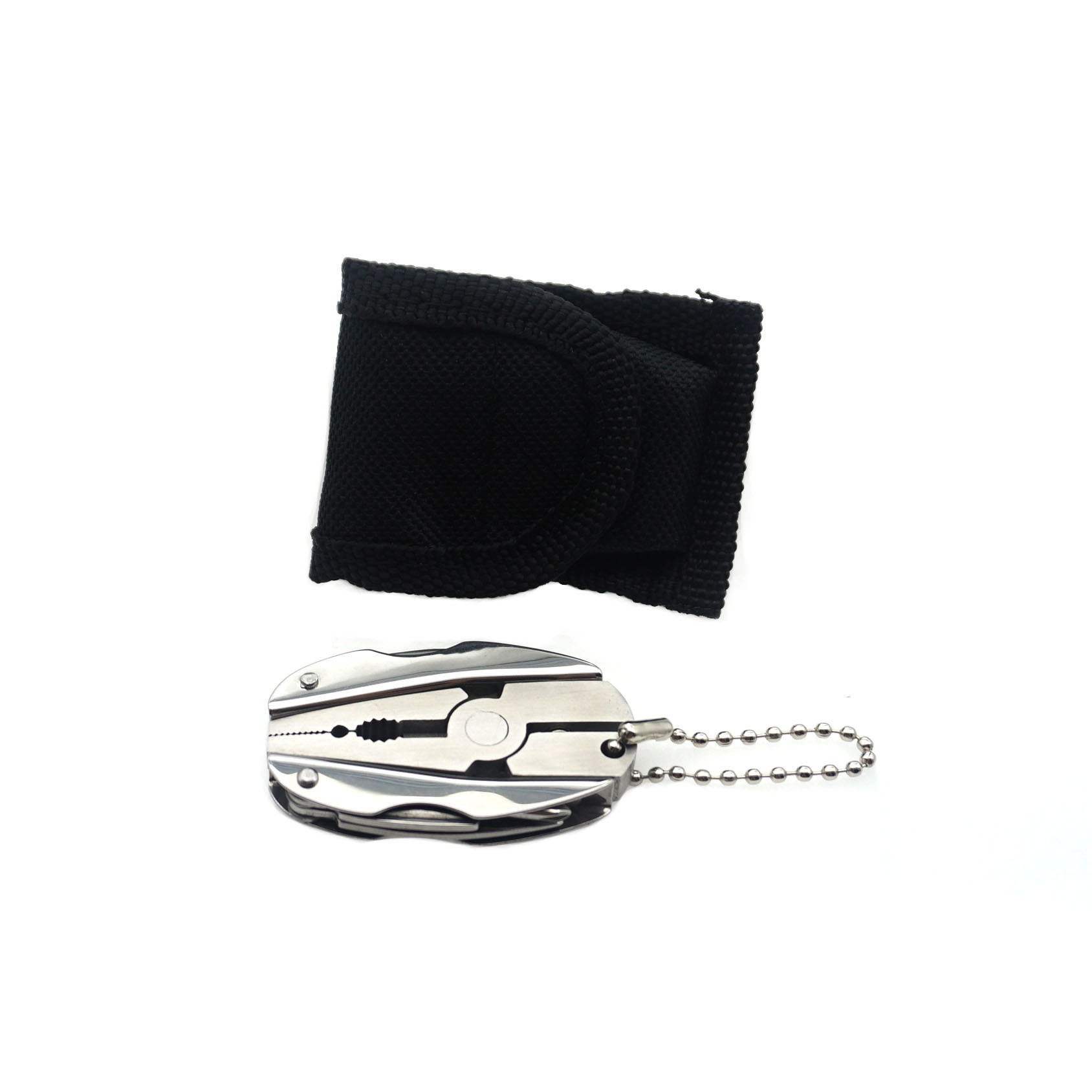 不锈钢多用途折叠钳户外野营迷你钳便捷式户外工具钳