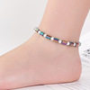 Colorful magnetic ankle bracelet, donut