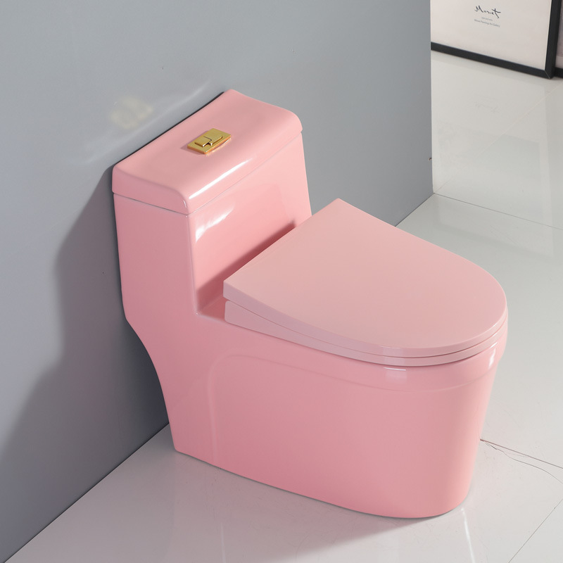 廠家直營虹吸式馬桶彩色坐便器節水靜音緩沖品質座便酒店工程