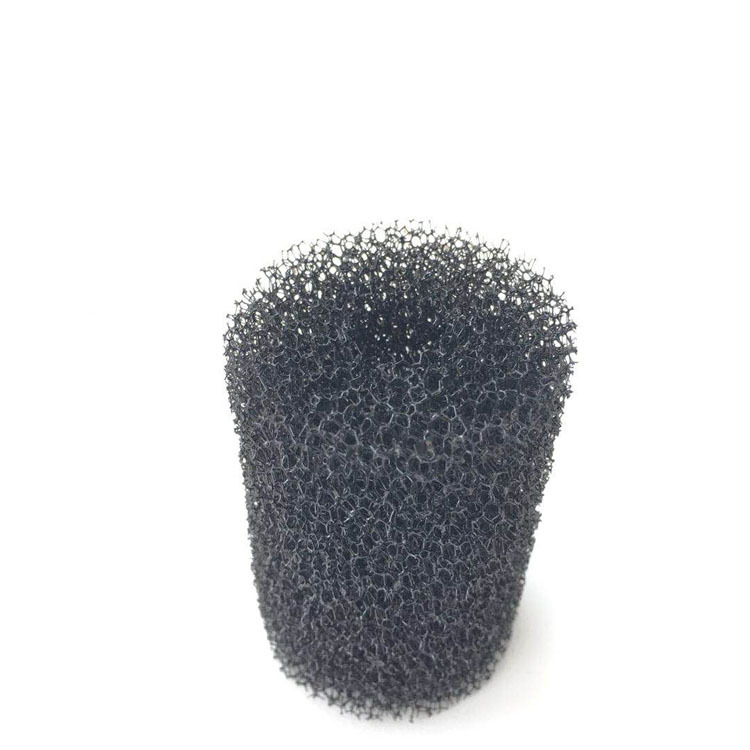 厂家批发管状过滤海绵 污水处理蜂窝粗细孔聚氨酯海绵 黑色泡棉柱