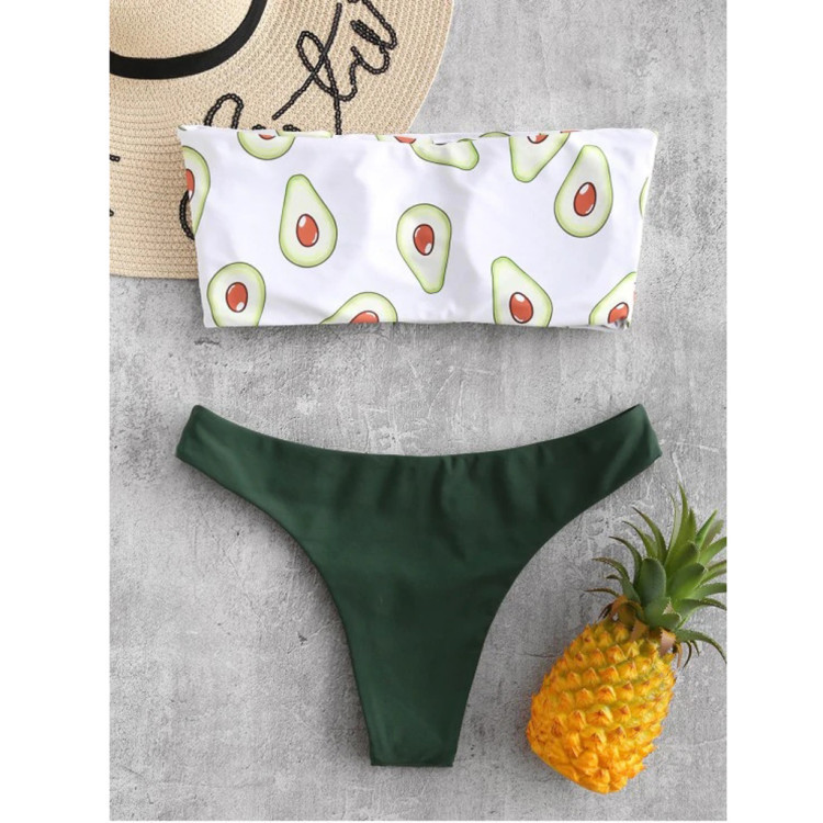 Avocado Two-Piece Swimsuit