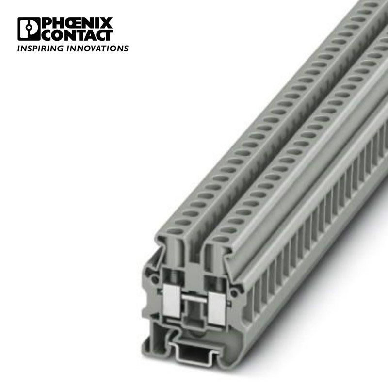 菲尼克斯 微型直通式接线端子螺钉连接灰色 MUT 4-3248035-50