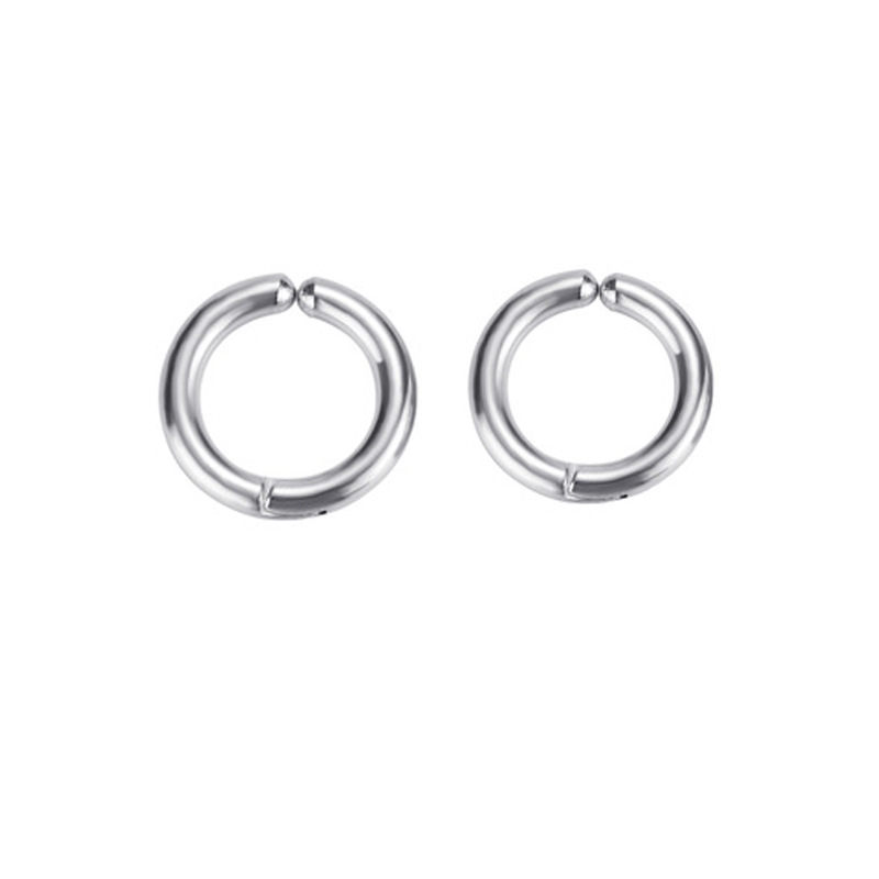 韩版新款不锈钢免耳洞 耳夹简约时尚几何小耳圈耳饰厂家 批发|ms