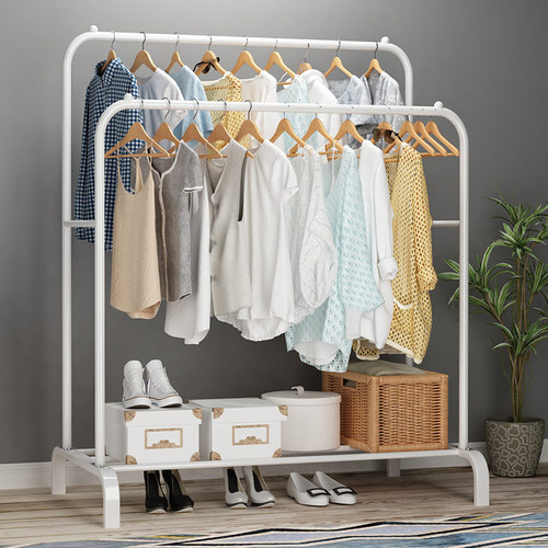 Floor-standing clothes drying rack single-pole clothes hanger bedroom simple clothes drying rack clothes drying rack floor-standing clothes hanger