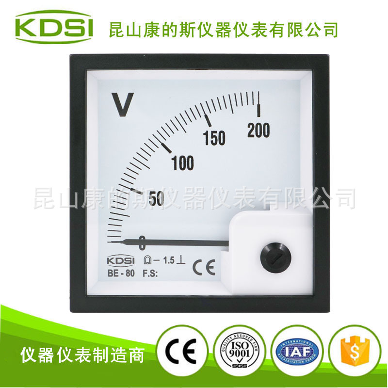 KDSI/康的斯 直流电压测量表头BE-80 DC200V水电工程配电柜用表