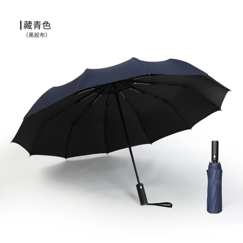 12 자동 가죽 케이스-블랙 가죽 블루