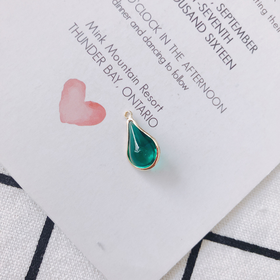 20g Weight Pendant Jewelry Making Type Zircon Inlay Material DIY Jewelry Accessories Classification 10 PCS/Package Quantity Glass Material Water Droplets Pattern Inlay Design Simple Style, Classic Style Style 10 PCS/Package Glass Zircon Water Droplets Pendant 9