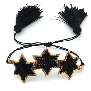 Neue Mode Miyuki Handgewebte Sechseckige Stern Muster Armband display picture 9