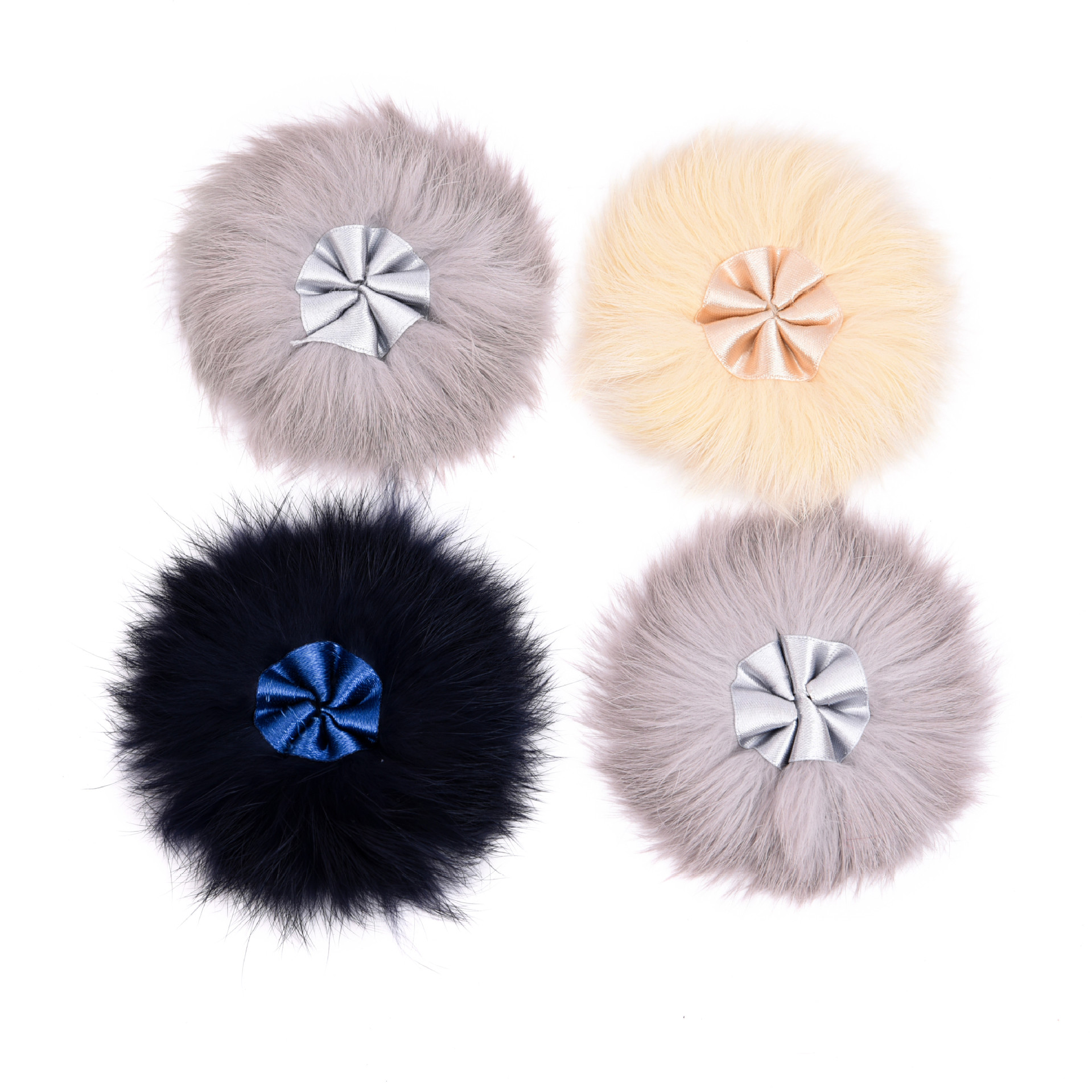 厂家供应7CM兔毛丝带花厂家批发皮毛辅料兔毛花厂家定制家兔毛花|ms