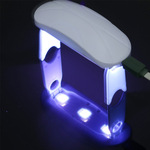 Двойная группа UV мобильный телефон фольга затвердевать светло-фиолетовый вне LED гвоздь свет мини uv складной светолечение свет Доспехи