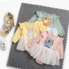 Children's spring cartoon bodysuit, brand autumn clothing for new born, long sleeve