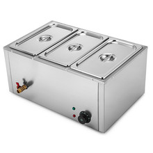 3格不锈钢保温汤池机食物加热器电动热汤池保温炉商用汤池机批发