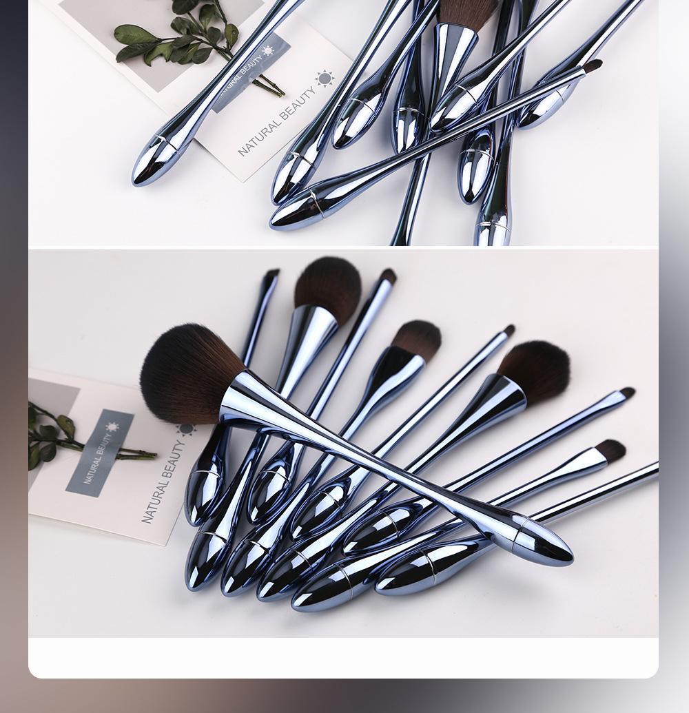 10 Stemware Artificial Fiber Makeup Brush Set Brush For Beginners Wholesale Nihaojewelry display picture 8