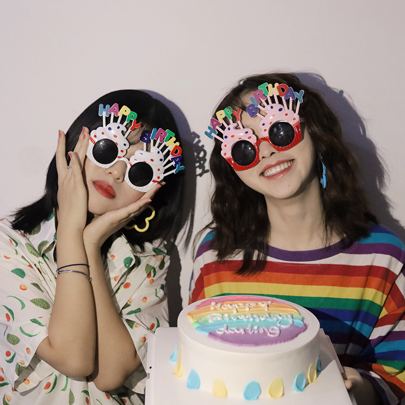 生日蛋糕眼镜