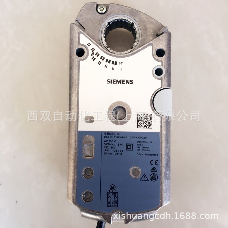 正品SIEMENS西门子GBB336.1E电动风阀执行器风门驱动器230V开关量
