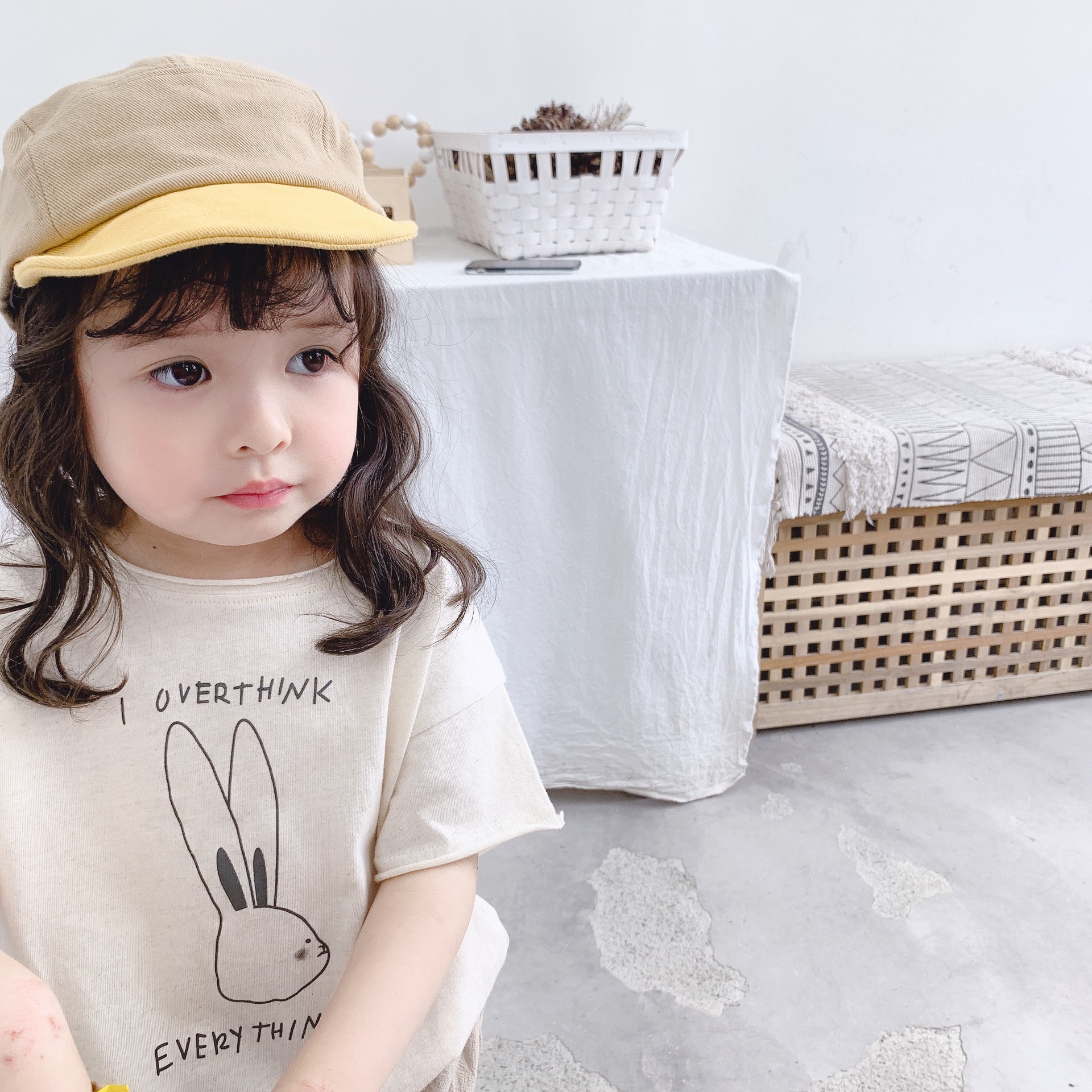 2020童装夏季新款 女童韩版印花T恤 儿童打底衫