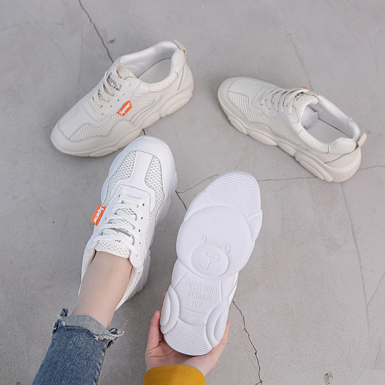 Baskets femme en En cuir - Ref 3421382 Image 3