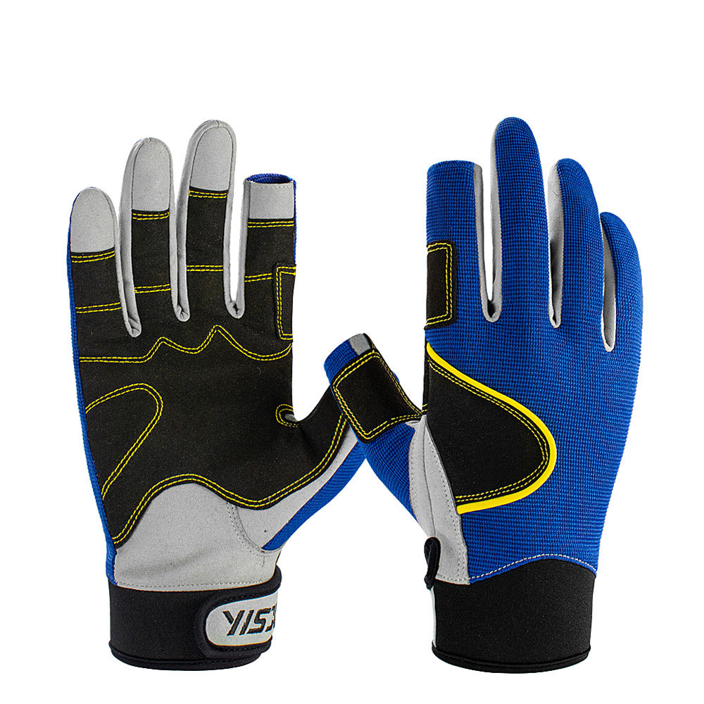 YISJOY路跃工厂 航海帆船手套 防滑钓鱼手套冬季 保暖徒步手套