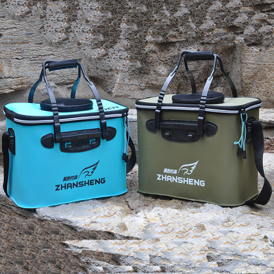 钓鱼桶 活鱼箱EVA折叠水桶水箱钓箱钓鱼桶钓鱼箱打水桶活鱼桶|ru