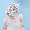 Girls Fashion Princess Hat Children's Lace Lace Small Hat Baby Fetal Hat Girl Bester Buffwalk is soft and breathable