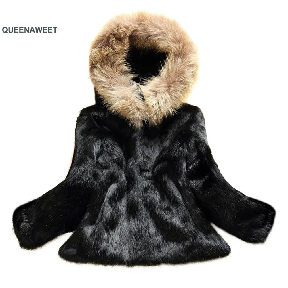 rabbit fur parka