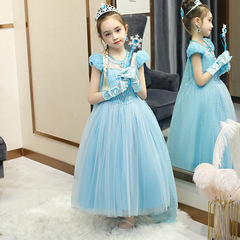 2023 Spring and Autumn Children's Wear New Frozen Princess Dress for Girls, Can Match Sweater, One Piece Dropshipping
