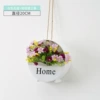 White flower basket+rose powder jumping orchid