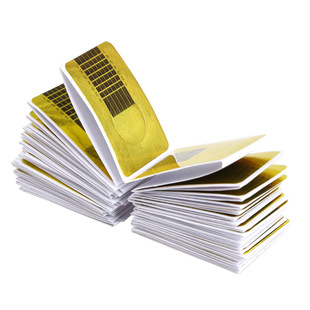 Nail gold square paper holder nail patch extension glue paper holder extension glue paper 100 pieces/pack