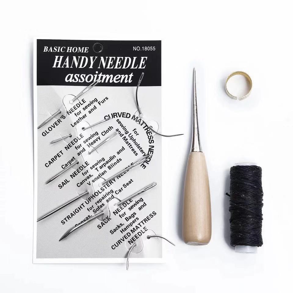 厂家批发皮革工具套装4件套手艺皮具DIY皮艺手缝10款家用套装