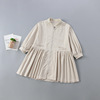 Autumn jacket for leisure, cute trench coat, suitable for teen, Korean style