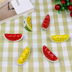 Ceramic fruit small decorative piece, creative watermelon chopstick holder, Japanese ZAKKA miscellaneous chopstick cushion, hotel restaurant chopstick stand