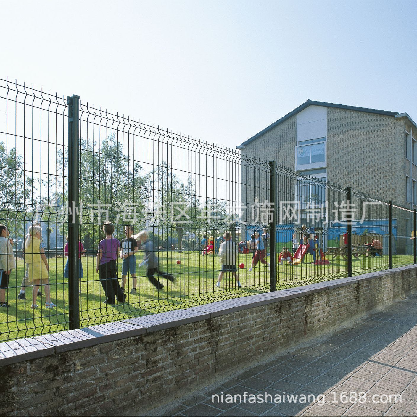 广交会出口护栏 年发桃型柱护栏 三角折弯护栏 peach fence