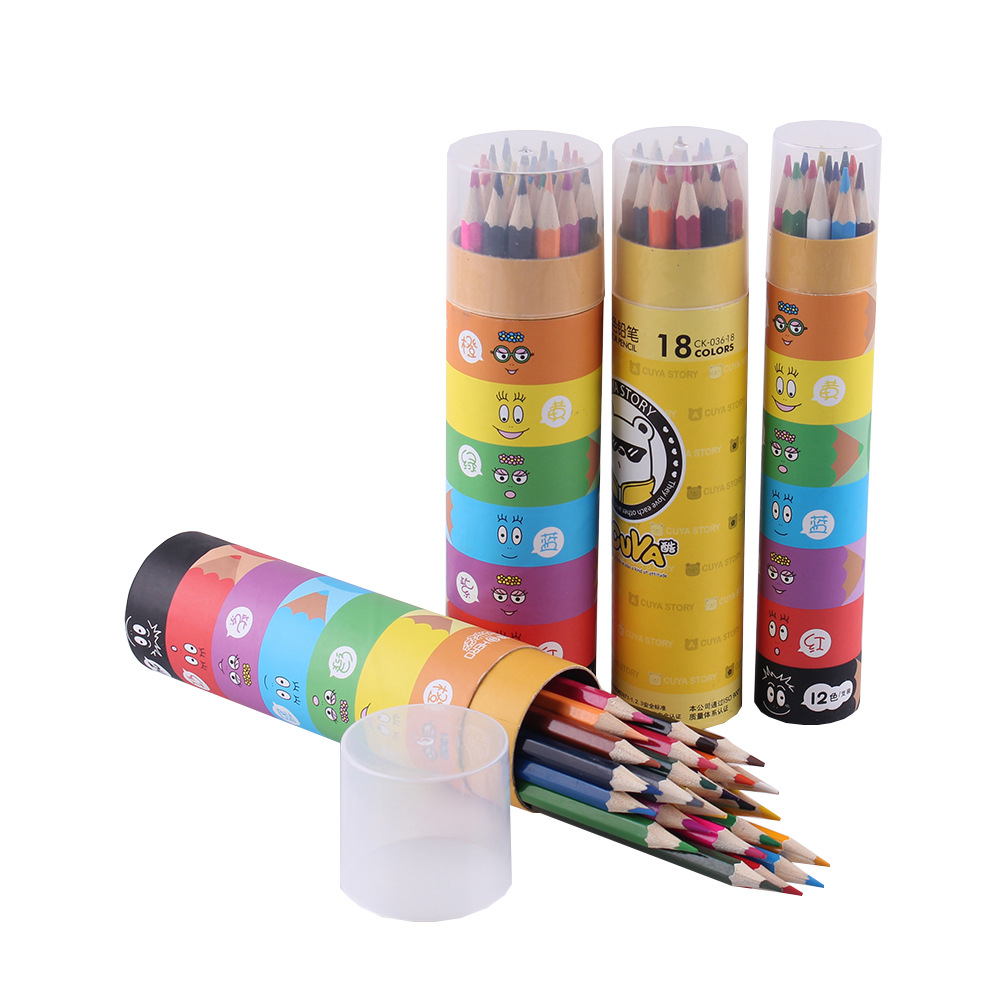 1 color lápiz pintura aceitosa lápiz estudiante kindergarten suministros de arte 24 colores 36