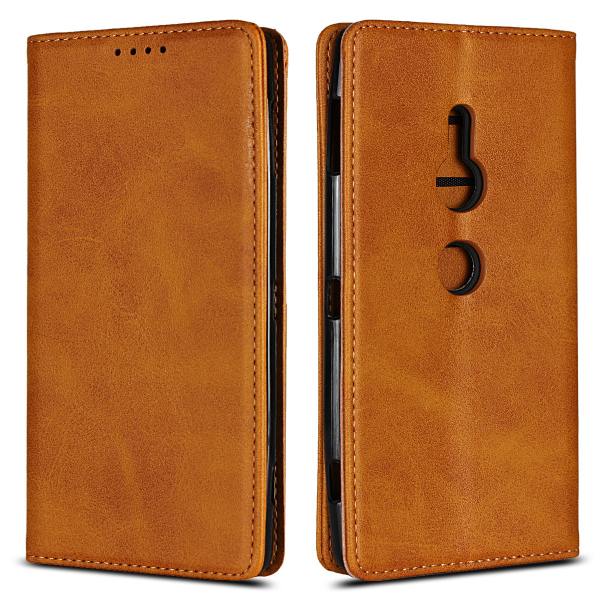 Amazon for Sony XZ5 Phone Case Z5 Drop-Resistant Mavericks Pattern Leather Case Xperia1 Protective Case