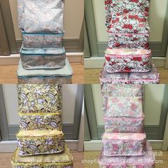 Cartoon Pudding Dog Little White Dog Lightweight Travel Bag Thick Waterproof Travel Storage 6-Piece Set Clothing Storage Suite