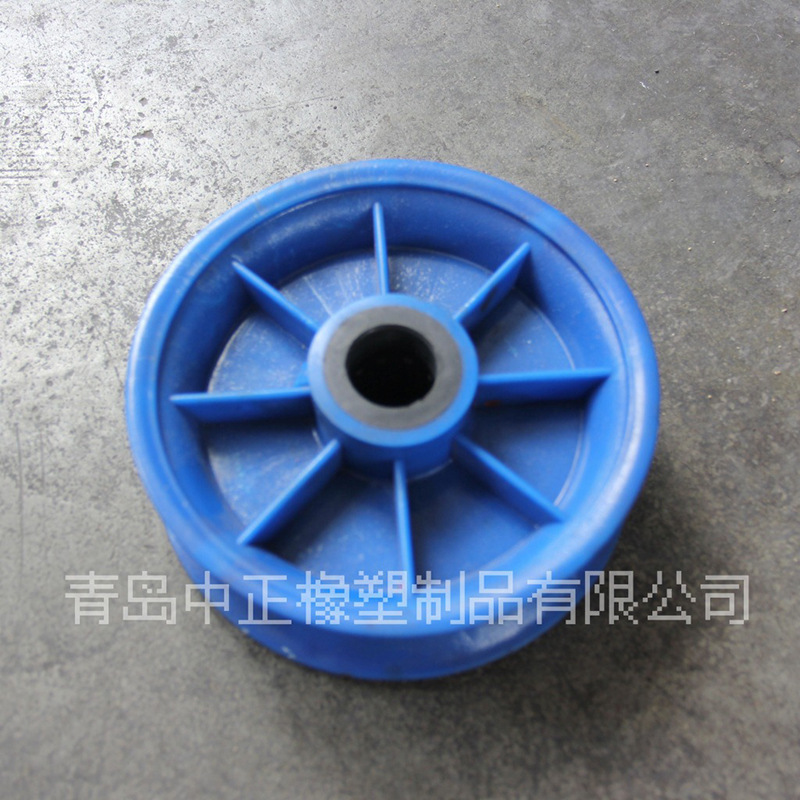 厂家供应13寸塑料轮辐实心轮胎 耐磨防爆轮子 老虎车橡胶轮子