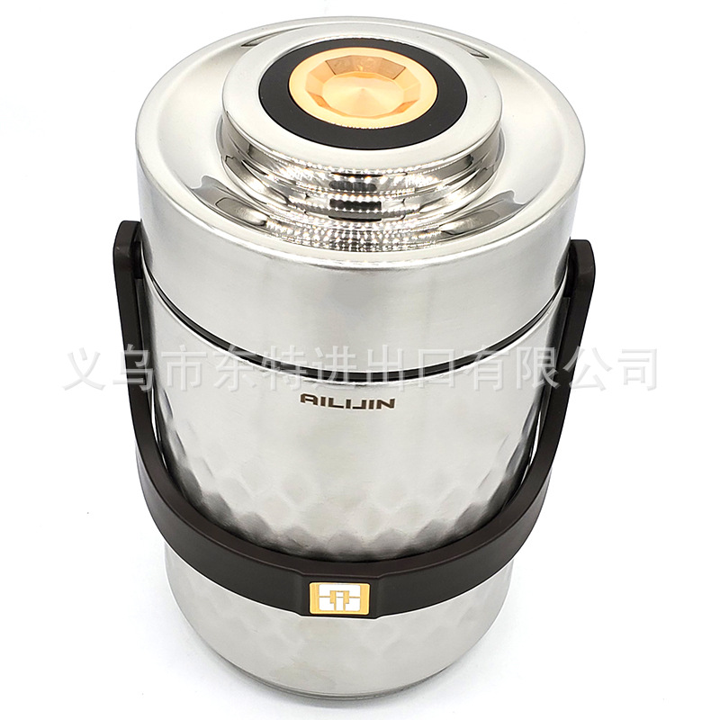 Factory direct sales of stainless steel lunch boxes, vacuum insulated pot, multi-layer sealed lunch boxes, lunch bento boxes, high-end gifts detail image 5