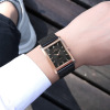 Steel belt, square ultra thin waterproof men's watch, mechanical trend mechanical watch