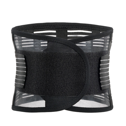 Rodafee full elastic waist black mesh breathable waist belt fixed summer steel plate waist support warm wholesale