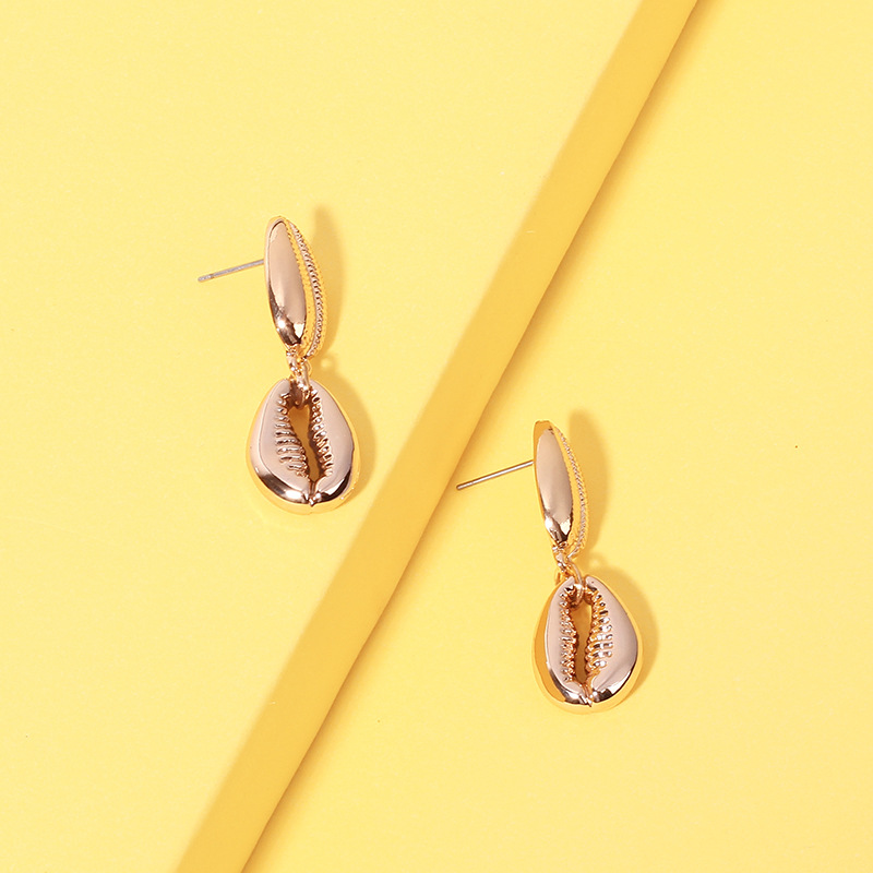 6g Weight Earrings Classification Wedding, Travel Occasion Women'S Gender Gold Color Alloy Conch Shell Bohemian Exquisite Earrings For Women Nihaojewelry 7