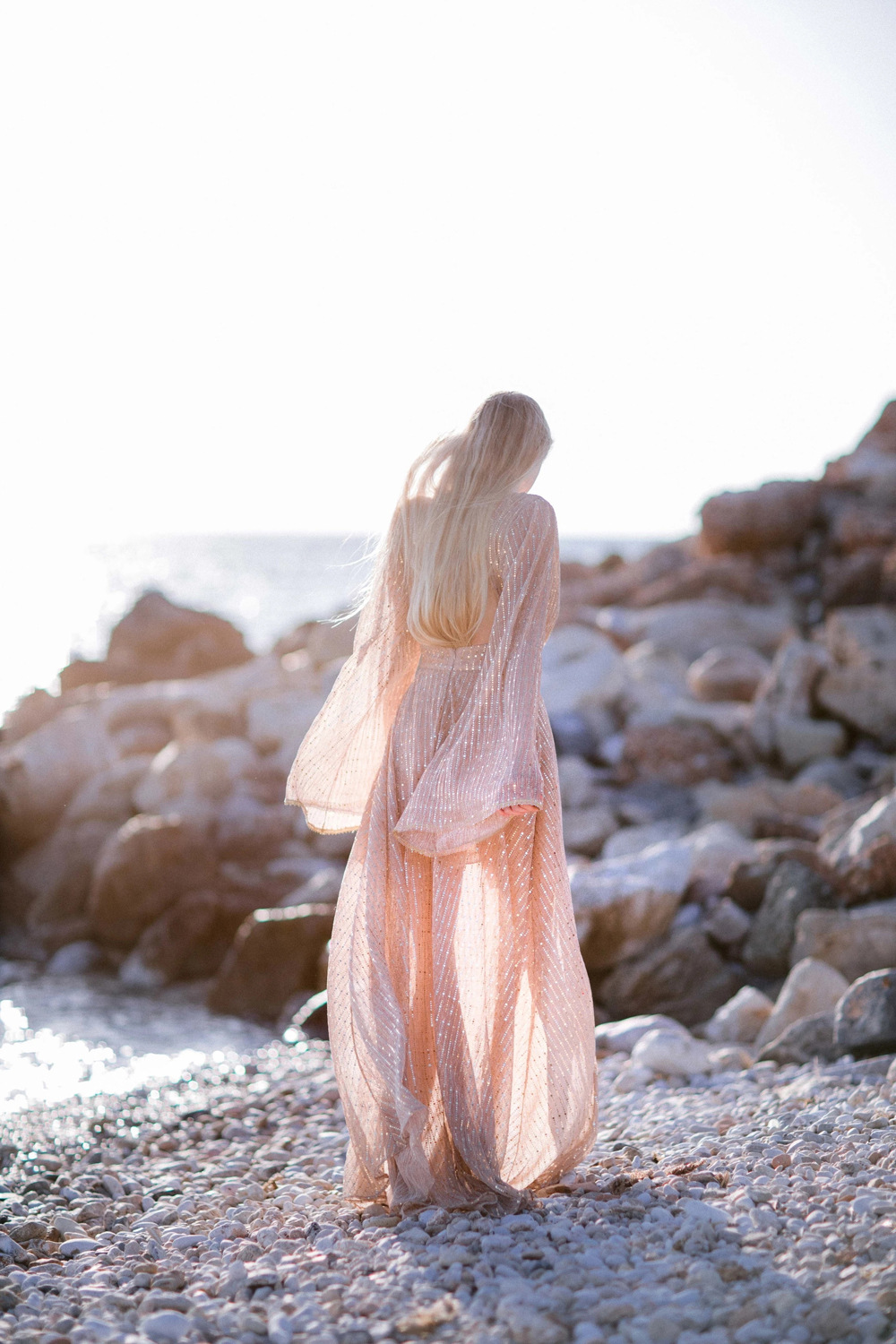 sexy deep V-neck long-sleeved dress NSDF1620