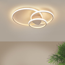 客廳卧室創意吸頂燈新款現代簡約圓形led吸頂燈具家用燈