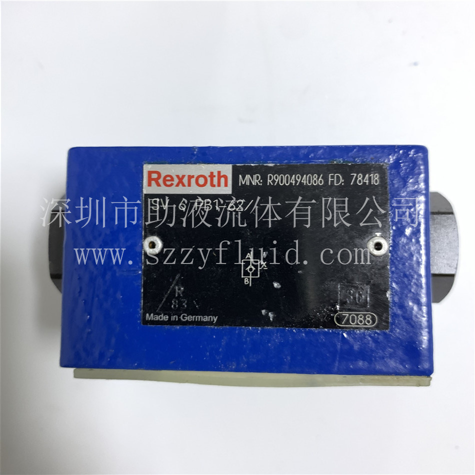 德国原装进口力士乐Rexroth板式单向阀SV6PB3-62