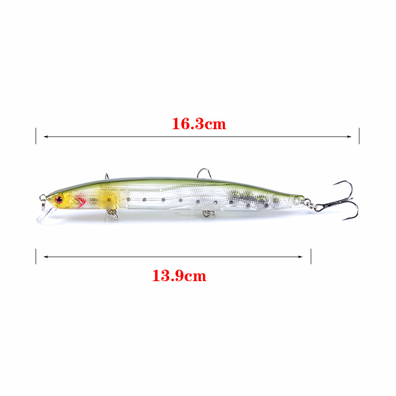 Suspending Minnow Lures Hard Baits Fresh Water Bass Swimbait Tackle Gear