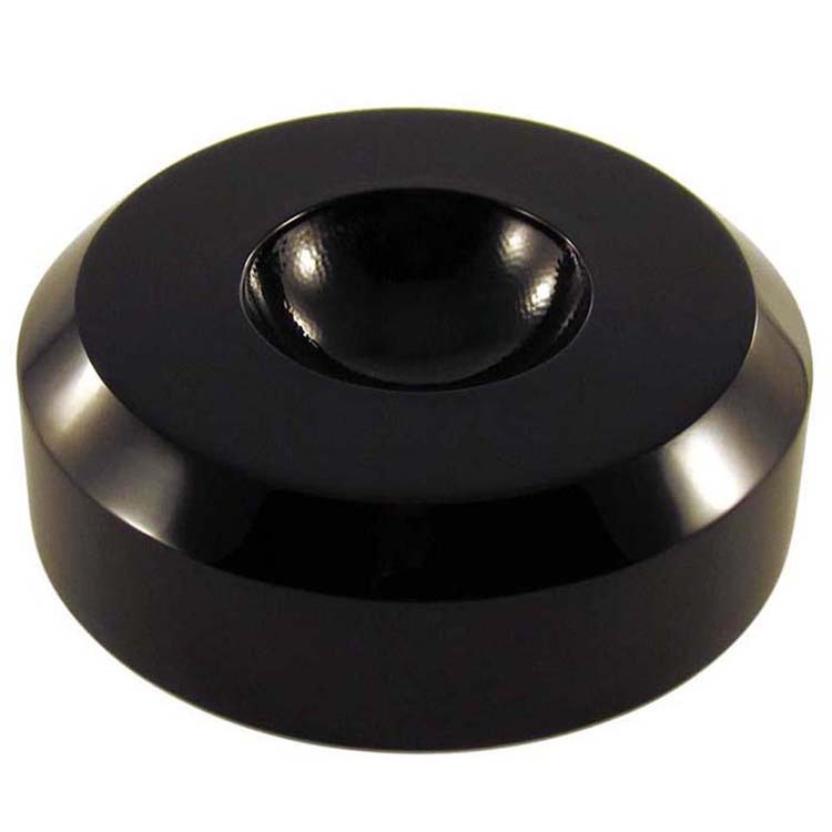 50mm黑色带斜边圆形展示块 亚克力球展示架石头展示块