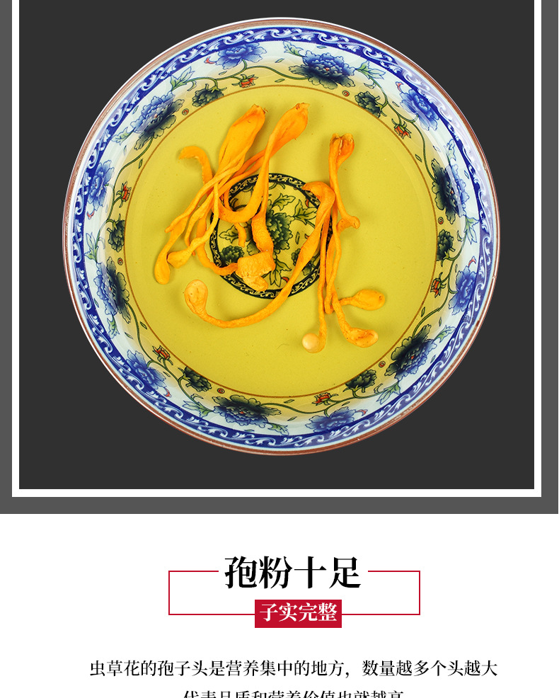 Cordyceps Flower Spore Head (Cordyceps militaris) — Dried Food Herb for Soup & Tea key features