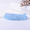 Organic sapphire bracelet, natural water, crystal, ice imitation