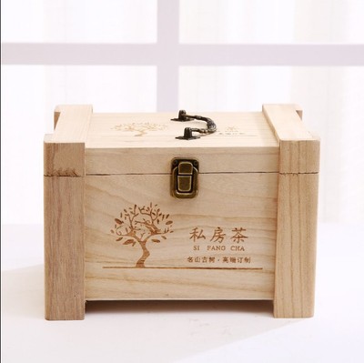 Manufactor Direct selling wooden  Tea packing Gift box customized wooden  Tea packing Gift box Tea box in stock